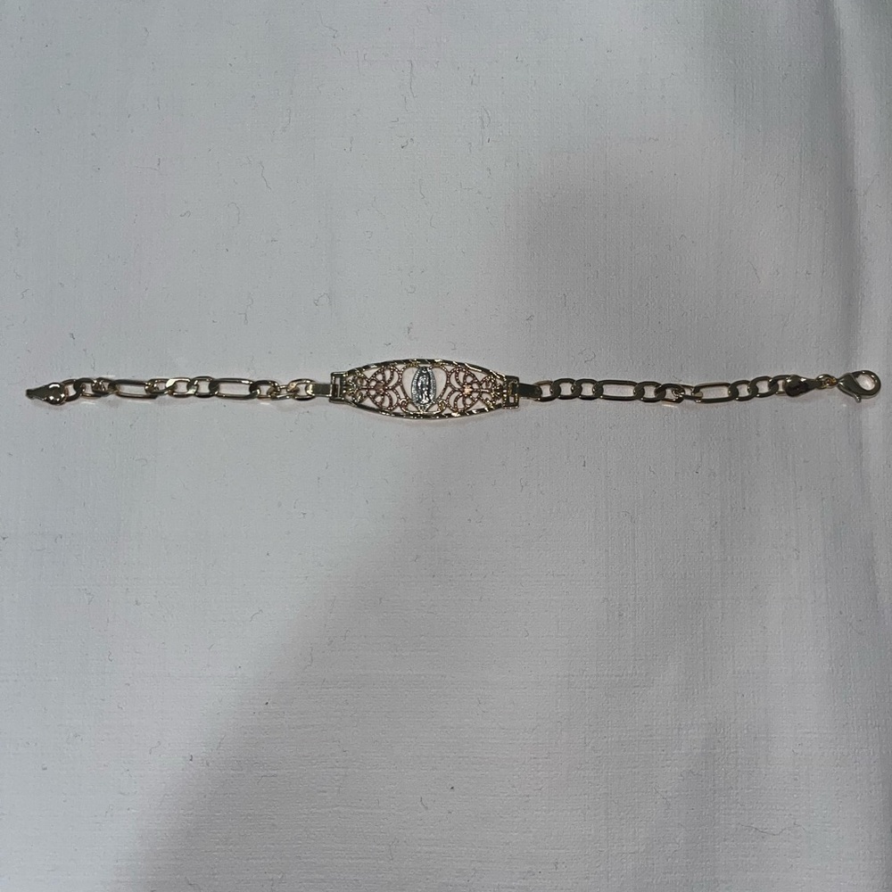 Virgin Mary Gold Plated Bracelet